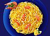 Tagliatelle with citrus and shrimps 