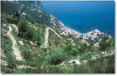 Descending from the mountains to Positano
