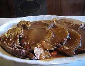 Braised beef in Brunello di Montalcino