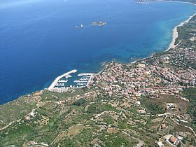 Baunei Town In Sardinia Italy