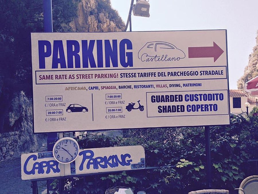 Parking Castellano in Praiano