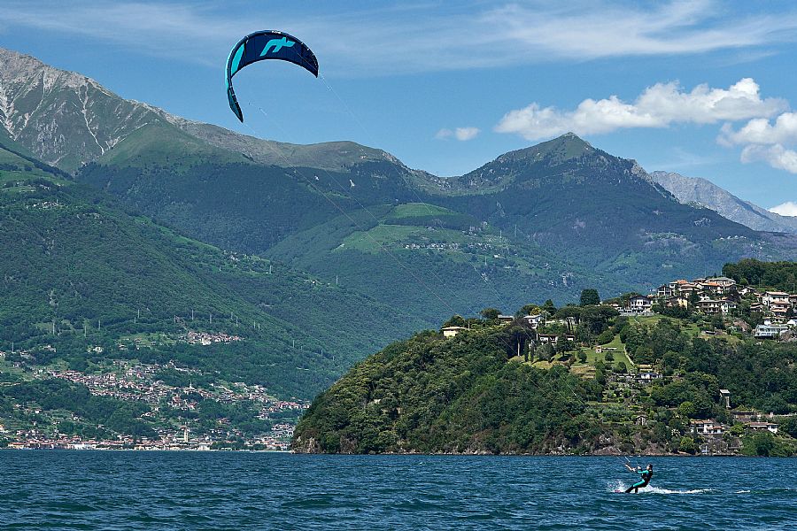 Epic Gust Kitesurfing on Lake Como