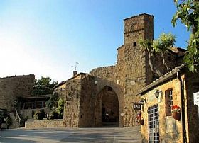 Monticchiello Di Pienza Town In Tuscany Italy